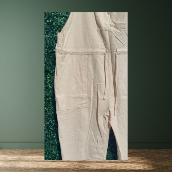 Light Beige Casual Cotton Overalls – Size 2XL - Picture 4 of 5